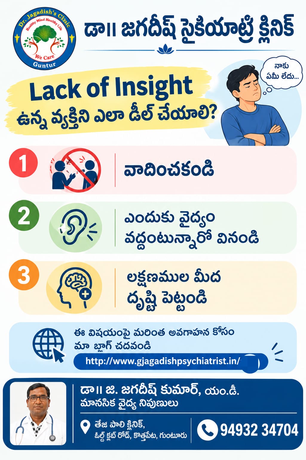 How to Handle Lack of Insight in Mental Health Problems?